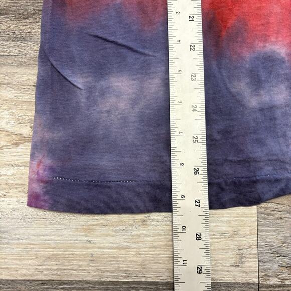 Vintage 80s Fruit of The Loom Tie Dye Mens L Single Stitch T-Shirt Pocket Tee - Picture 5 of 7